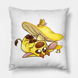 Yellow Mushroom Minecraft cow Pillow