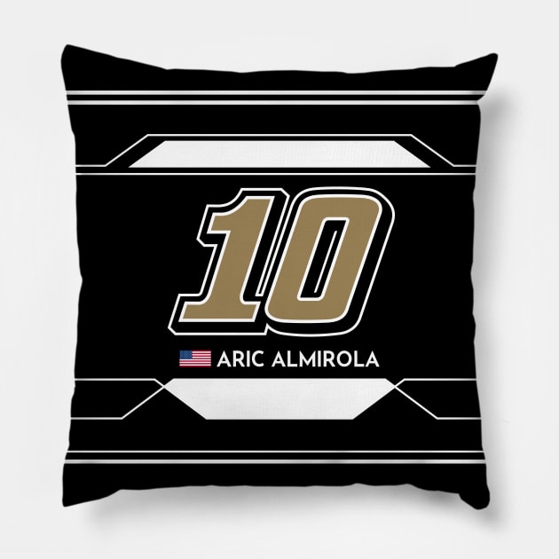 Aric Almirola #10 2023 NASCAR Design Pillow by AR Designs 