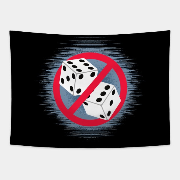 No Dice Tapestry by Kenny The Bartender's Tee Emporium