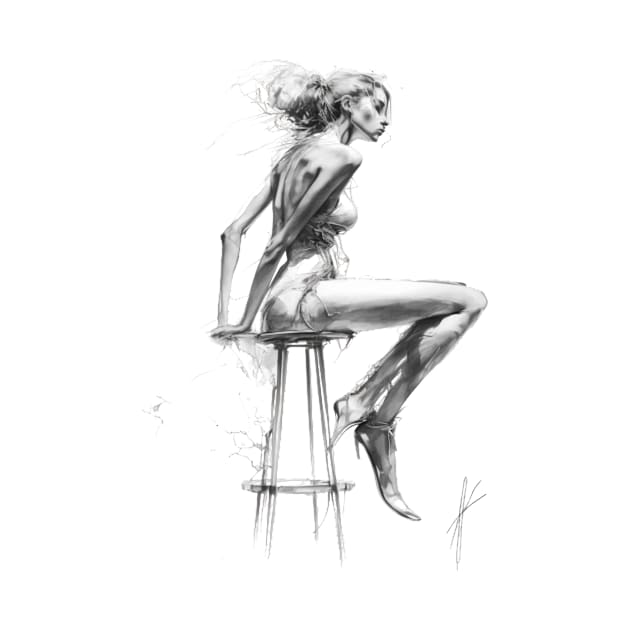 Women posing on a stool by thisiskreativ