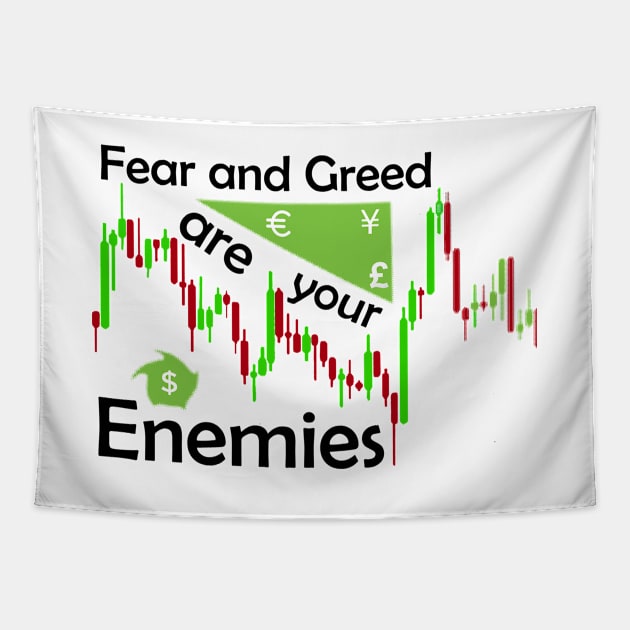 Forex Trader Enemies Tapestry by Proway Design