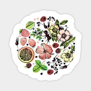 Fruit tea Magnet