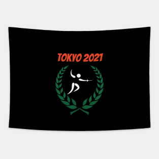 Fencing Tokyo 2021 Olympics Tapestry