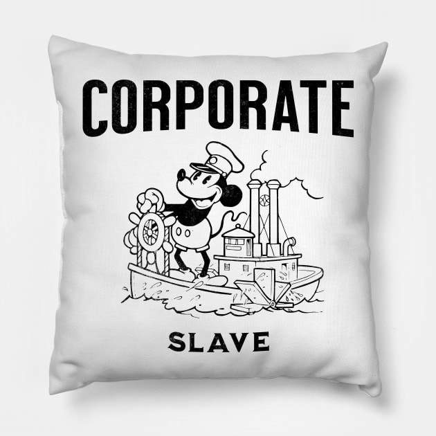 Steamboat Willie Corporate Slave Pillow by MEWRCH