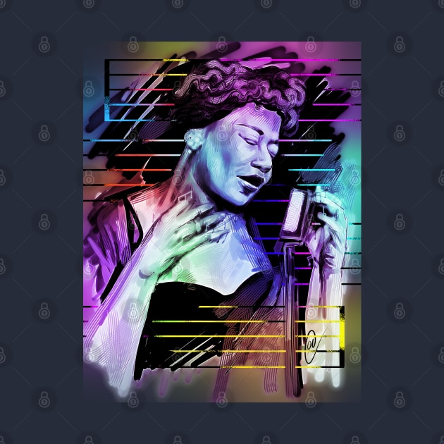 Ella Fitzgerald - digital painting by dangerbeforeyou