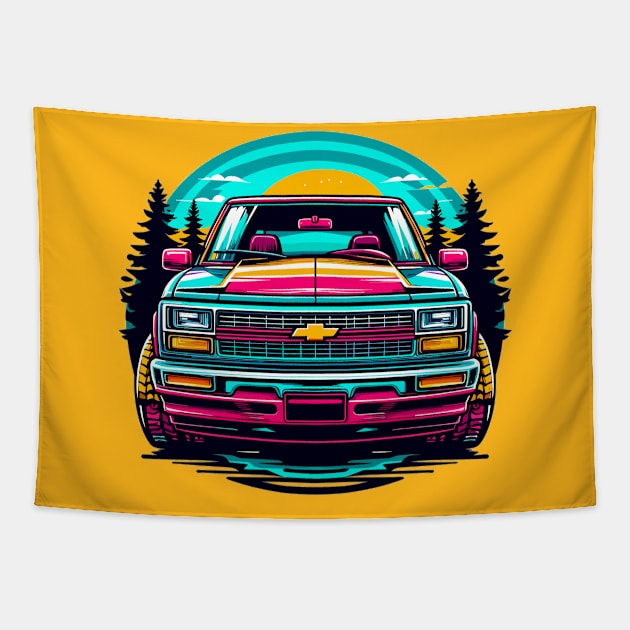 Chevy S10 Tapestry by Vehicles-Art