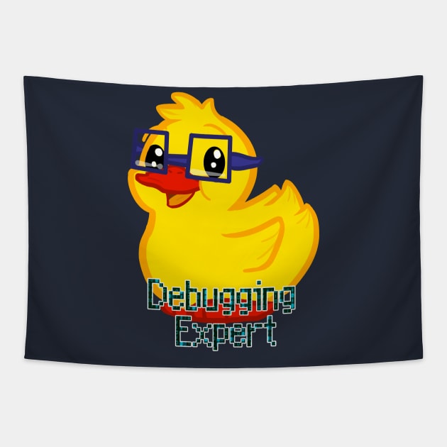 Rubber Ducky Debugging Tapestry by SyskyDoodles