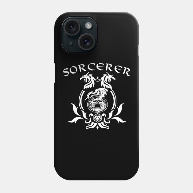 DnD Sorcerer Class Symbol Print Phone Case by DungeonDesigns