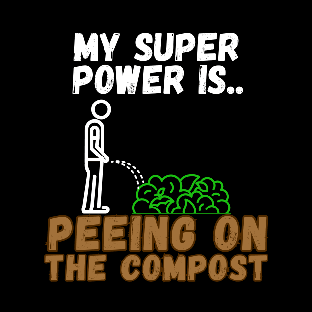 Super Power Composting T Shirt by The Rocky Plot 