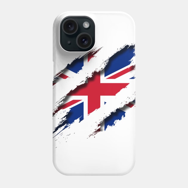 Great Britain Shredding Phone Case by blackcheetah