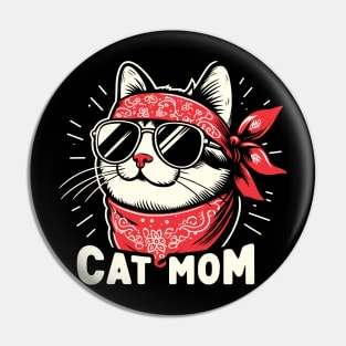 Cat Mom Funny Cat Mom Cat Lover Pin