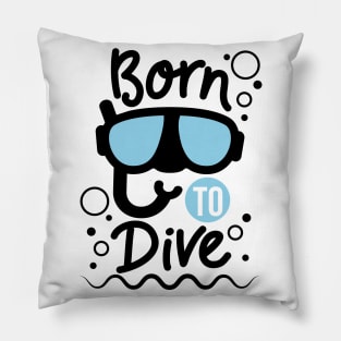 Born to dive Pillow