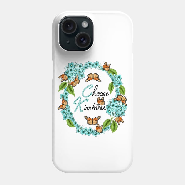 Choose Kindness Phone Case by Designoholic