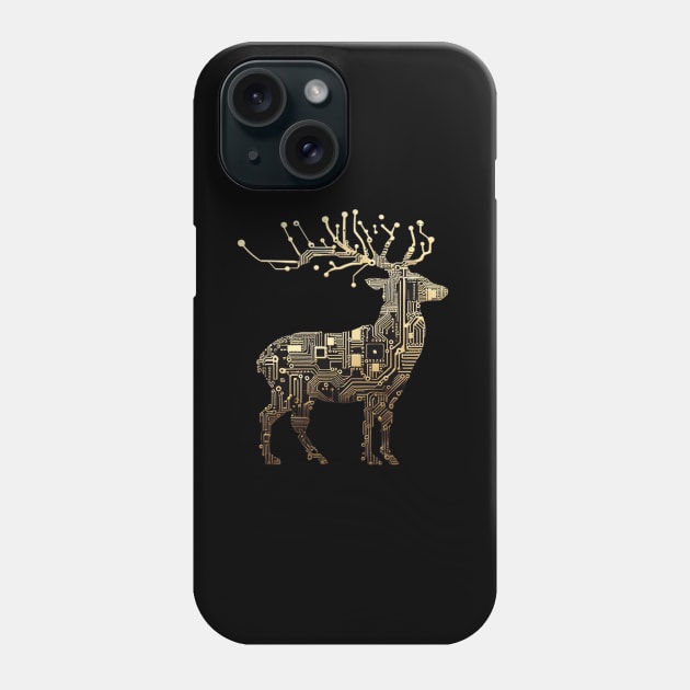 Motherboard Reindeer Phone Case by Merlyn Morris