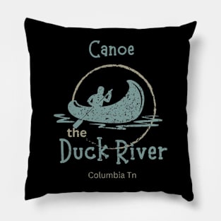 Canoe the Duck River Pillow