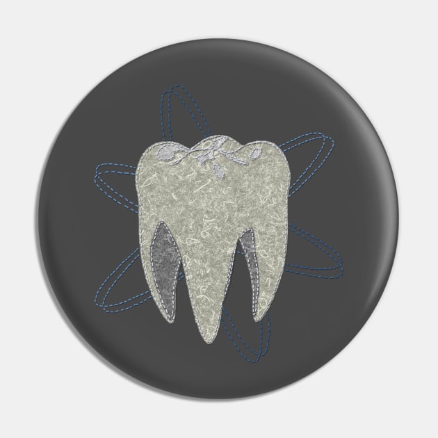 Atomic Tooth Pin by Roi Gold Productions Store