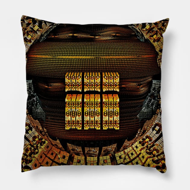 ELECTRO CITY Pillow by TaimitiCreations 