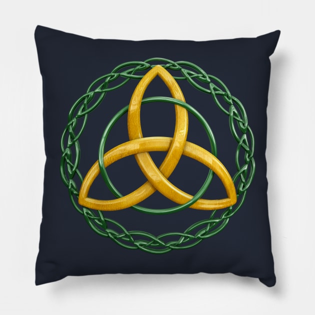 Celtic Trinity Knot Pillow by Packrat