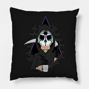 Death Before Decaf Pillow