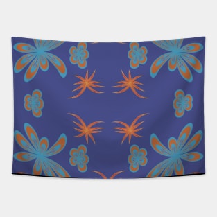 abstract seamless floral pattern exotic shapes Tapestry