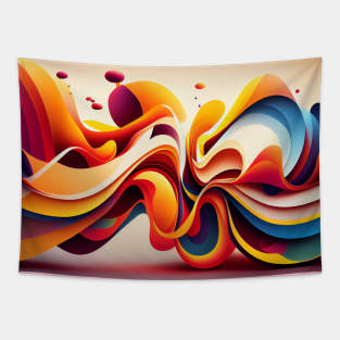 Vibrant 3D Abstract: Dynamic Visual Exploration Tapestry