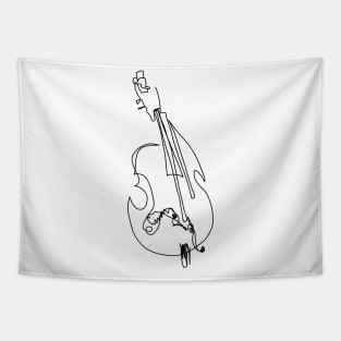 Abstract String Bass Contour Tapestry