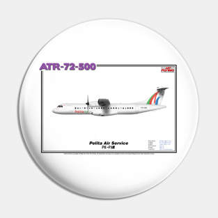 Avions de Transport Régional 72-500 - Pelita Air Service (Art Print) Pin