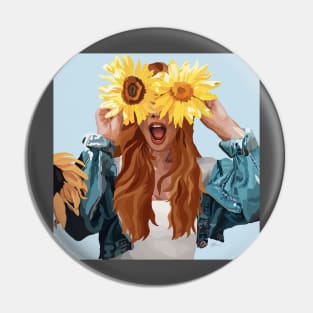 Sunflower Pin