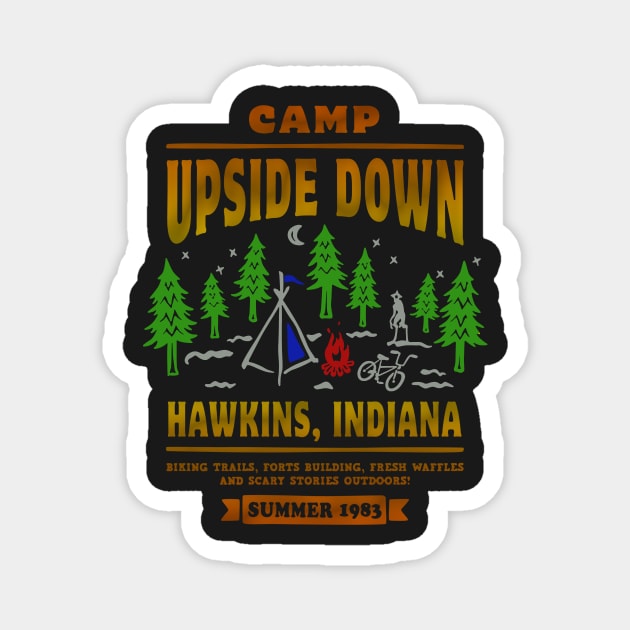 Camp Upside Down Magnet by dustinbrand29