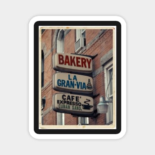 Bakery / Cafe Espresso La Gran Via - Store sign in Sunset Park, Brooklyn, NYC Magnet