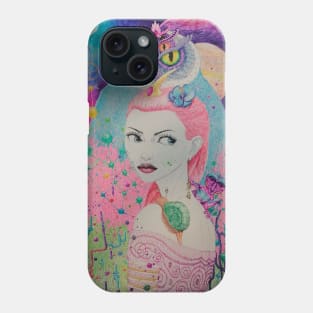 lady space Phone Case