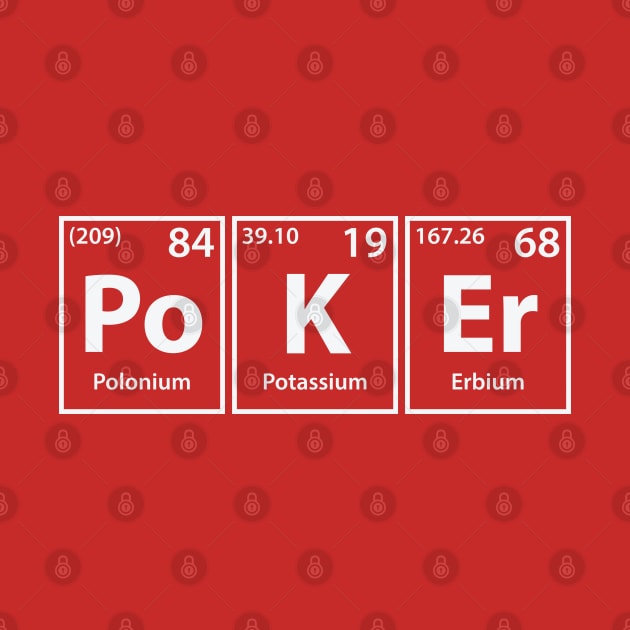 Poker (Po-K-Er) Periodic Elements Spelling by cerebrands