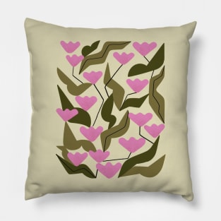 Tulips In Pink Pillow