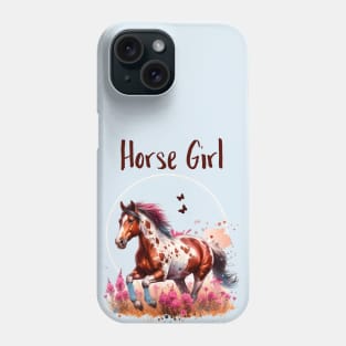 Horse Girl Tee Phone Case