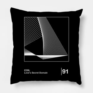 Coil / Minimalist Style Graphic Design Pillow