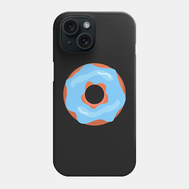 Donut with blue frosting Phone Case by MickeyEdwards