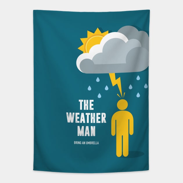 The Weather Man - Alternative Movie Poster Tapestry by MoviePosterBoy