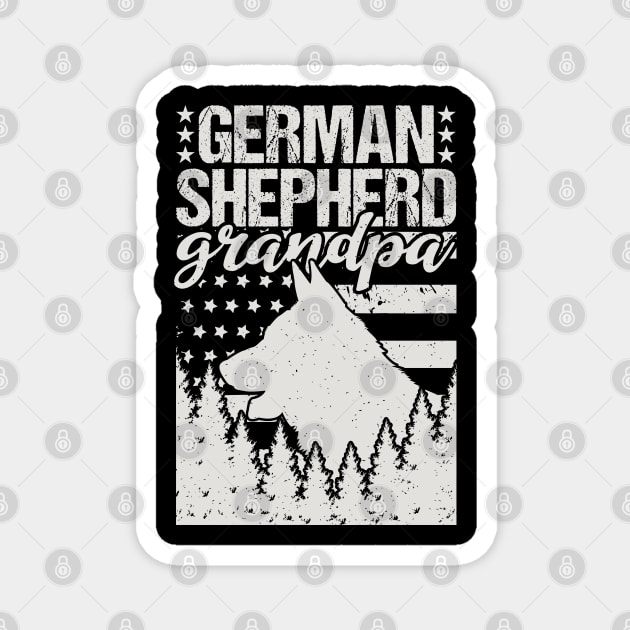 German Shepherd Grandpa Magnet by Tesszero