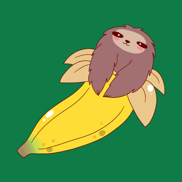 Peeled Banana Sloth by saradaboru