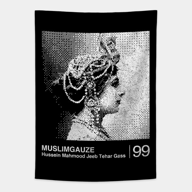 Muslimgauze / Minimalist Graphic Fan Artwork Design Tapestry by saudade