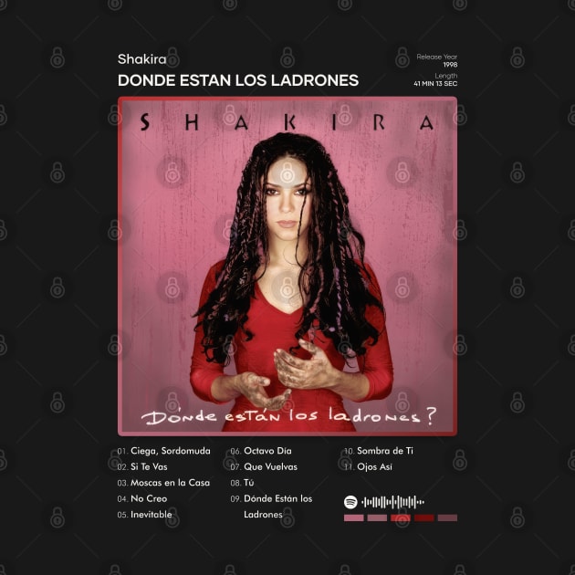 Shakira - Donde Estan Los Ladrones Tracklist Album by 80sRetro