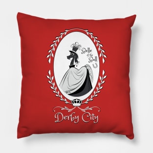 Derby City Collection: Belle of the Ball 2 (Red) Pillow