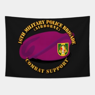 Beret - 16th MP Bde w DUI - Maroon Tapestry