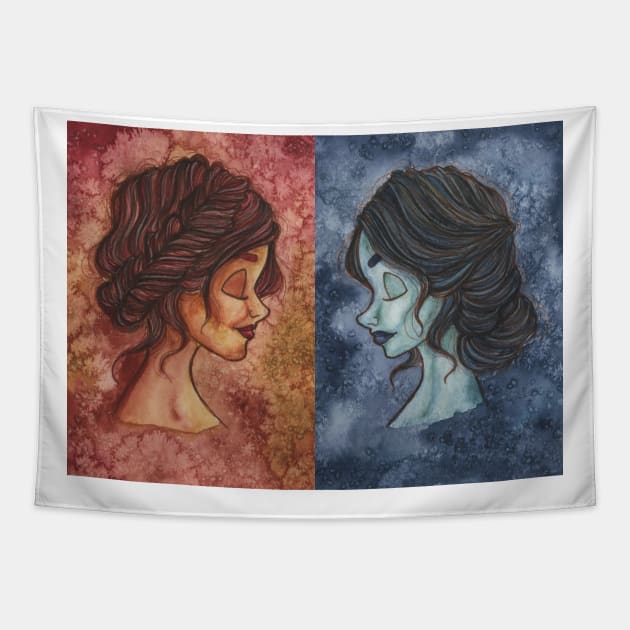 Fire and Ice Tapestry by EmilyRCarrier