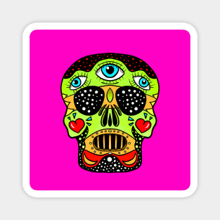 Candy skull 3 Magnet