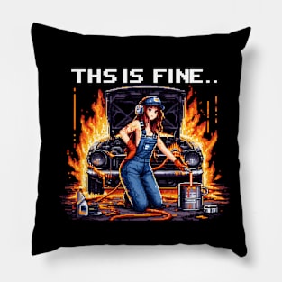 mechanic gifts - woman mechanic gifts Pillow