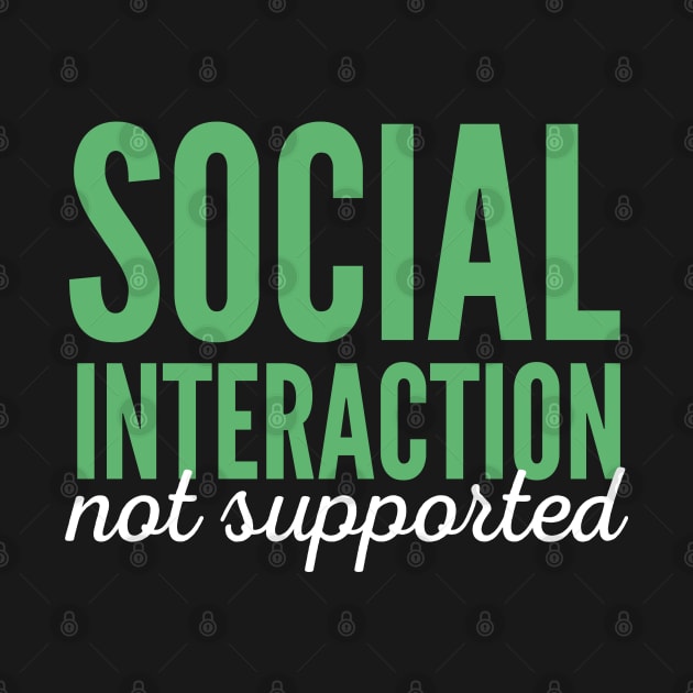 Social Interaction Not Supported. by badCasperTess