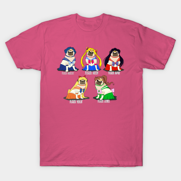 Sailor Pugs - Sailor Moon - T-Shirt