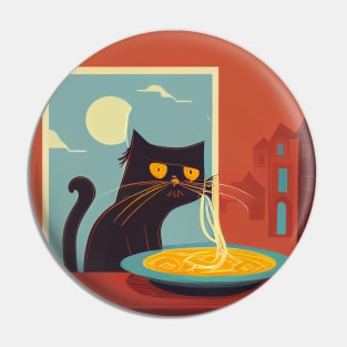 Cat Hypnotized by Spaghetti Pin