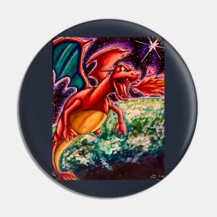 Space Dragon Pin